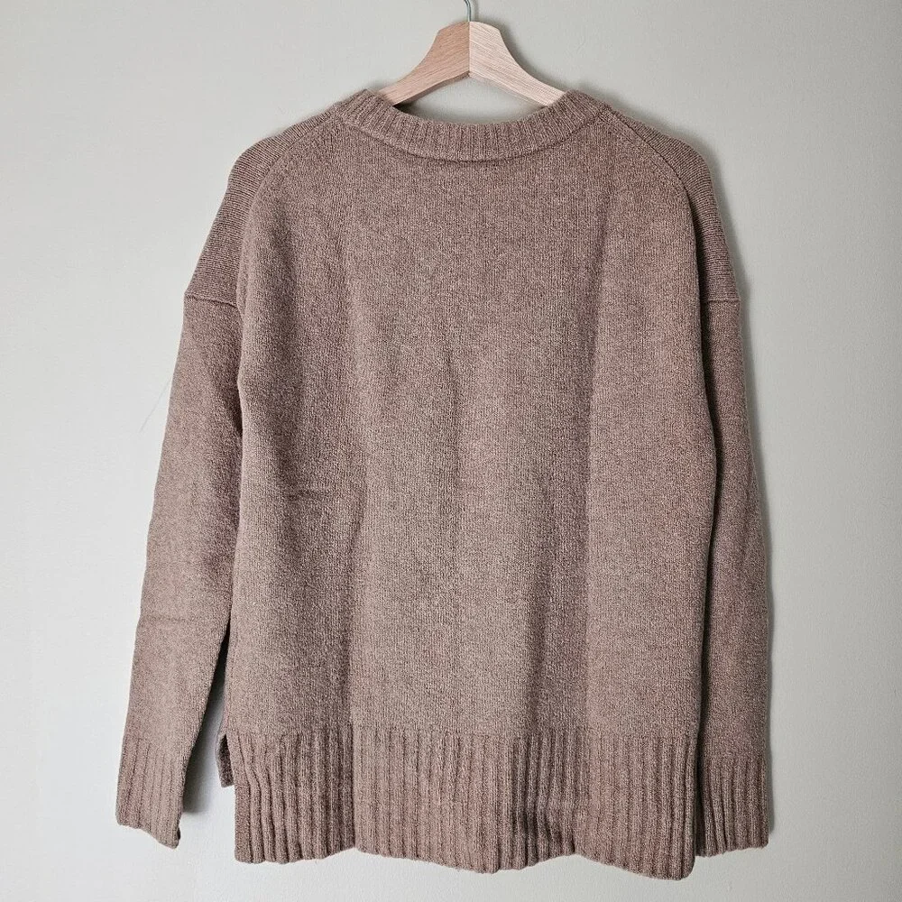 Jcrew Oversized Crewneck Merino Alpaca Supersoft Yarn - 2018 - Camel - Sz XXS - Picture 2 of 13